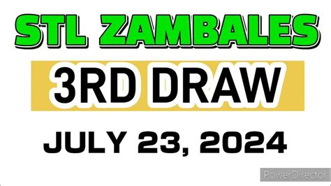 STL ZAMBALES RESULT TODAY 3RD DRAW JULY 5, 2024 .